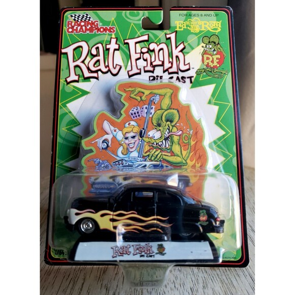 Other - Racing Champions MERCURY Black RAT FINK LAKE PIPES SAVE LIVES! Ed Big Daddy Roth